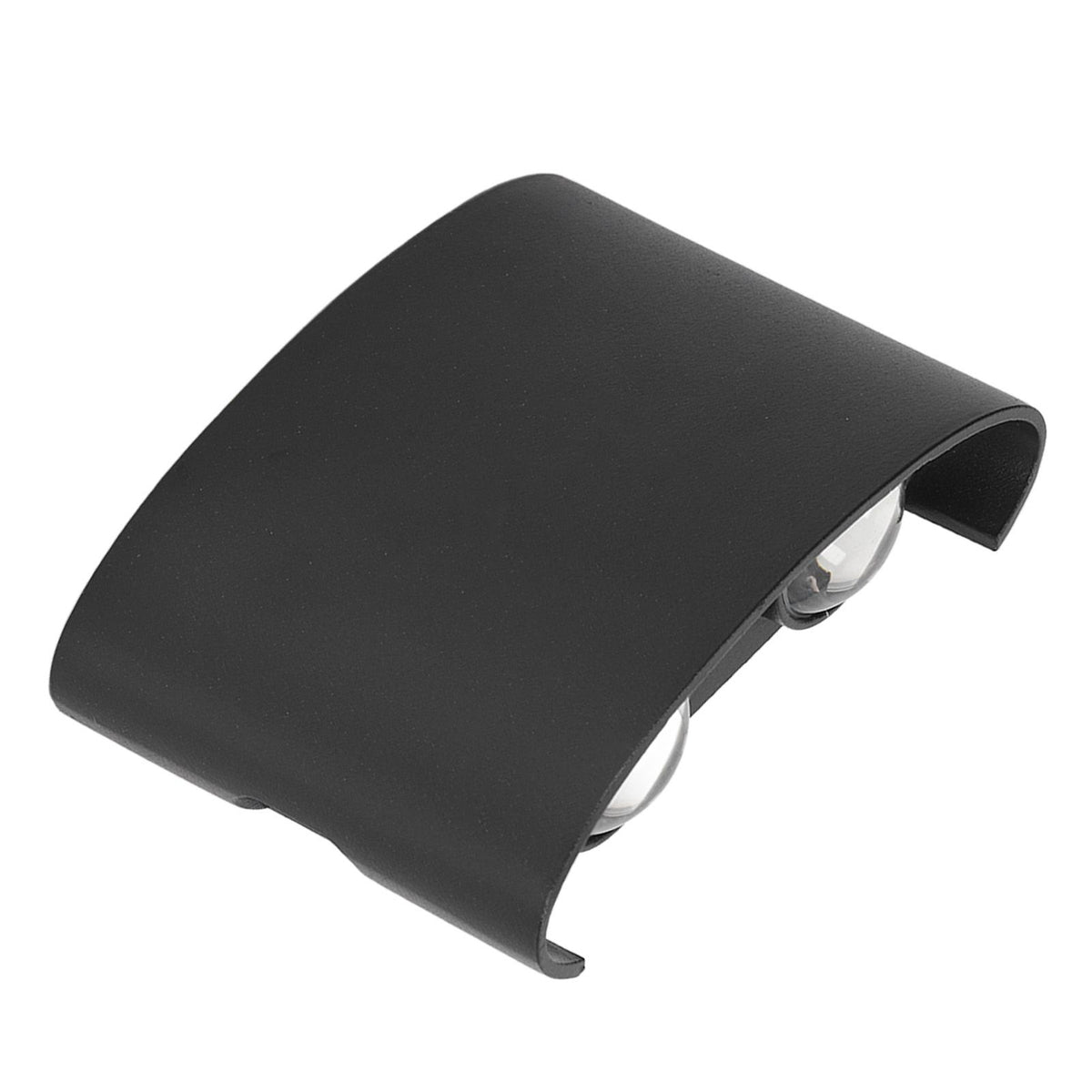 LED Wall Lamp Waterproof Modern Sconce Light Indoor Outdoor Decoration 90‑265V 4W Black Shell Warm Light