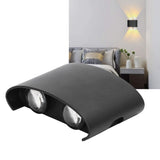 LED Wall Lamp Waterproof Modern Sconce Light Indoor Outdoor Decoration 90‑265V 4W Black Shell White Light - Extra Image