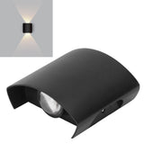 LED Wall Light Waterproof Decorative Aluminum Alloy Black Wall Sconce Lamp for Outdoor 110‑265V Warm Light - Extra Image