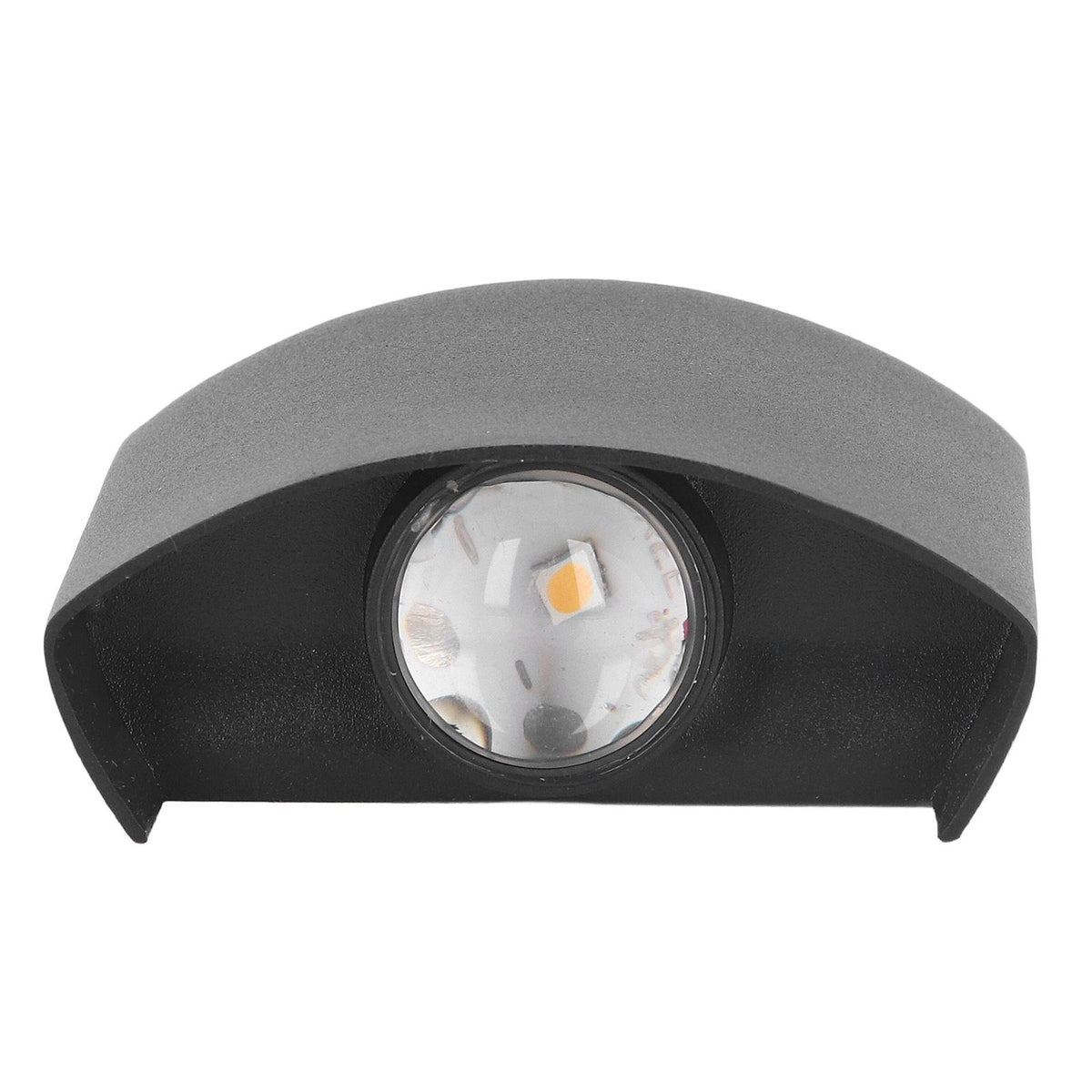 LED Wall Light Waterproof Decorative Aluminum Alloy Black Wall Sconce Lamp for Outdoor 110‑265V White Light
