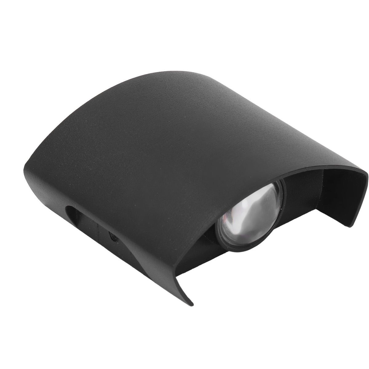 LED Wall Light Waterproof Decorative Aluminum Alloy Black Wall Sconce Lamp for Outdoor 110‑265V White Light
