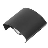 LED Wall Light Waterproof Decorative Aluminum Alloy Black Wall Sconce Lamp for Outdoor 110‑265V White Light