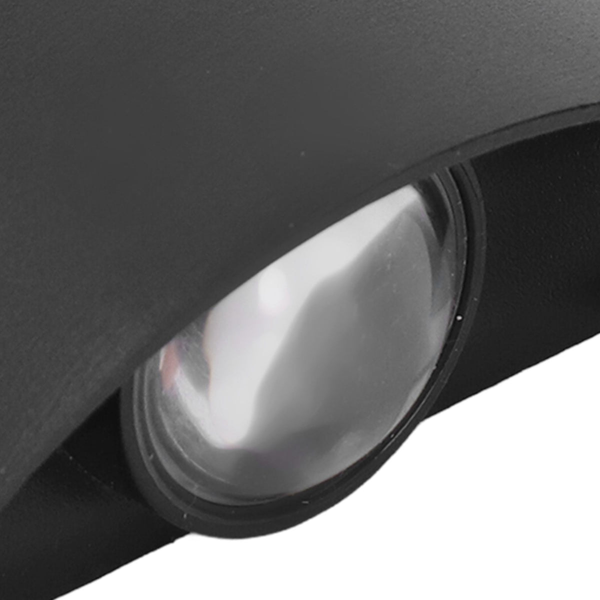 LED Wall Light Waterproof Decorative Aluminum Alloy Black Wall Sconce Lamp for Outdoor 110‑265V White Light