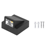 Wall Lamp IP67 Waterproof LED Decorative Light 90‑265V Outdoor Decor for Garden Patio Warm Light