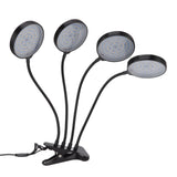 60W 4 Head LED Plant Growing Lights USB Power Supply Clip On Grow Lamp with 5 Dimmable Light Modes for Indoor Plants
