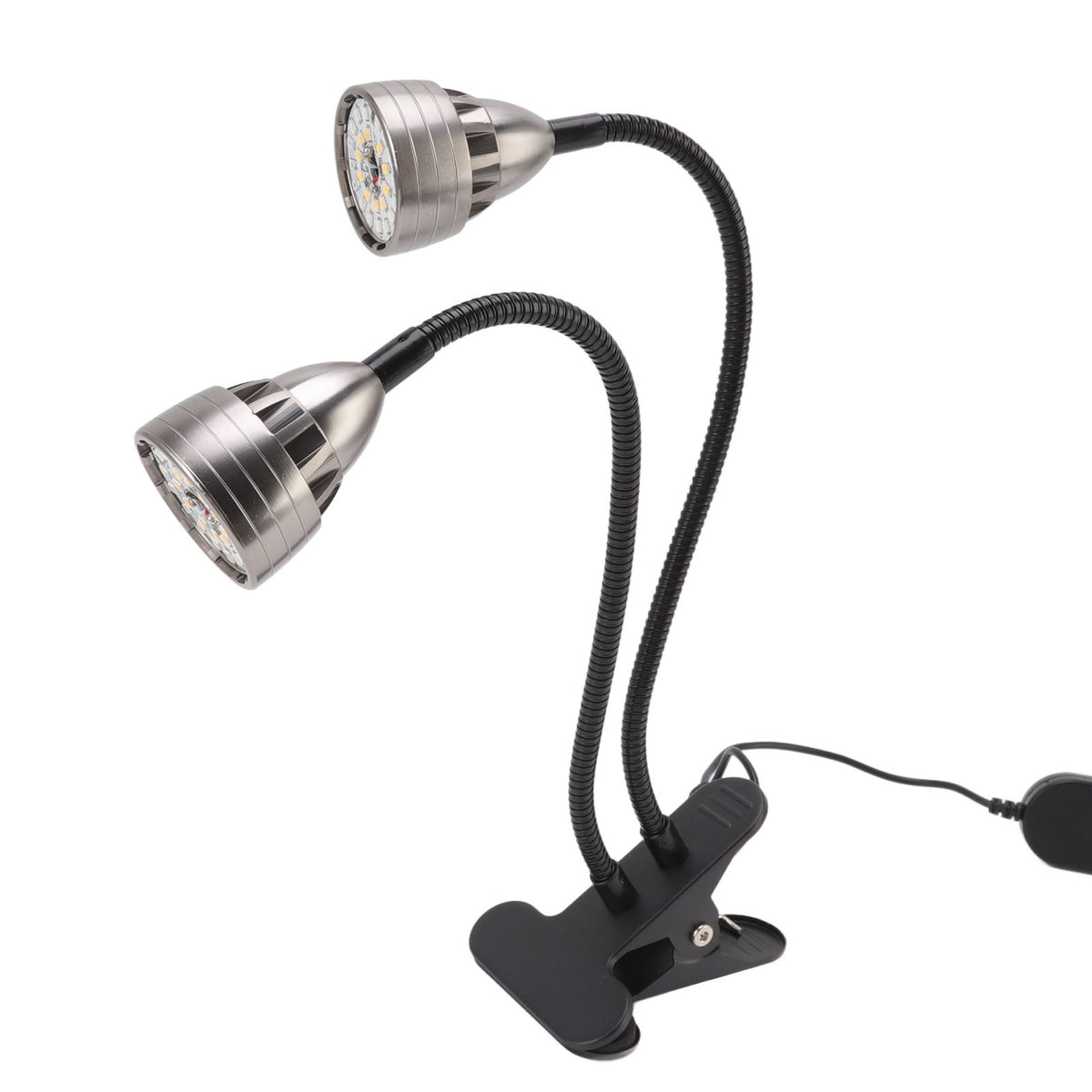 LED Plant Grow Lights Double Head Succulents Grow Fill Light USB Powered Growing Lamp with Clip