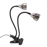 LED Plant Grow Lights Double Head Succulents Grow Fill Light USB Powered Growing Lamp with Clip - Rear View