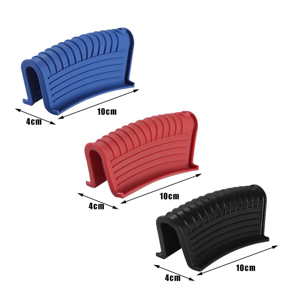 4PCS Silicone Hot Handle Holder and Silicone Auxiliary Handle Holder Iron Pan Handle Covers Pot Holder Handle Kitchen Gadget