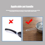 4PCS Silicone Hot Handle Holder and Silicone Auxiliary Handle Holder Iron Pan Handle Covers Pot Holder Handle Kitchen Gadget