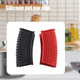 4PCS Silicone Hot Handle Holder and Silicone Auxiliary Handle Holder Iron Pan Handle Covers Pot Holder Handle Kitchen Gadget - Extra Image
