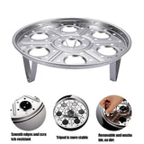 Stainless Steel Steam Rack Multi Functional Stand Heat Resistant Egg Kitchen Utensils