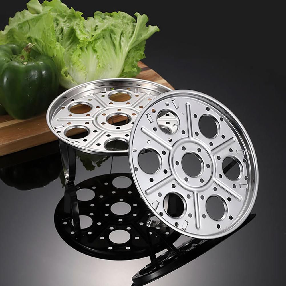 Stainless Steel Steam Rack Multi Functional Stand Heat Resistant Egg Kitchen Utensils