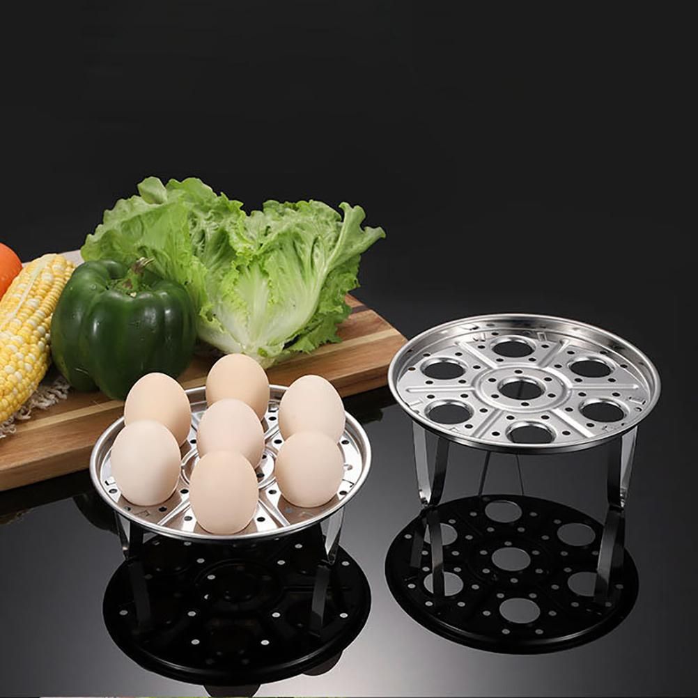 Stainless Steel Steam Rack Multi Functional Stand Heat Resistant Egg Kitchen Utensils