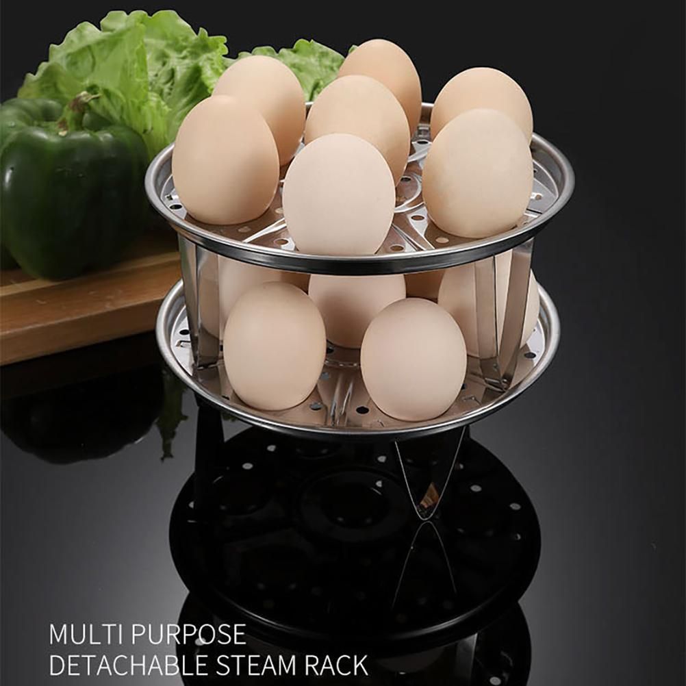 Stainless Steel Steam Rack Multi Functional Stand Heat Resistant Egg Kitchen Utensils