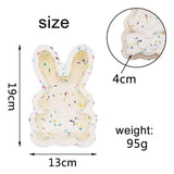Bunny Shape Nonstick Silicone Mold 3D Easter Bunny Mold Fondant Cake Baking Mold for DIY Cake Soap Jelly Pastry - Top-Down View