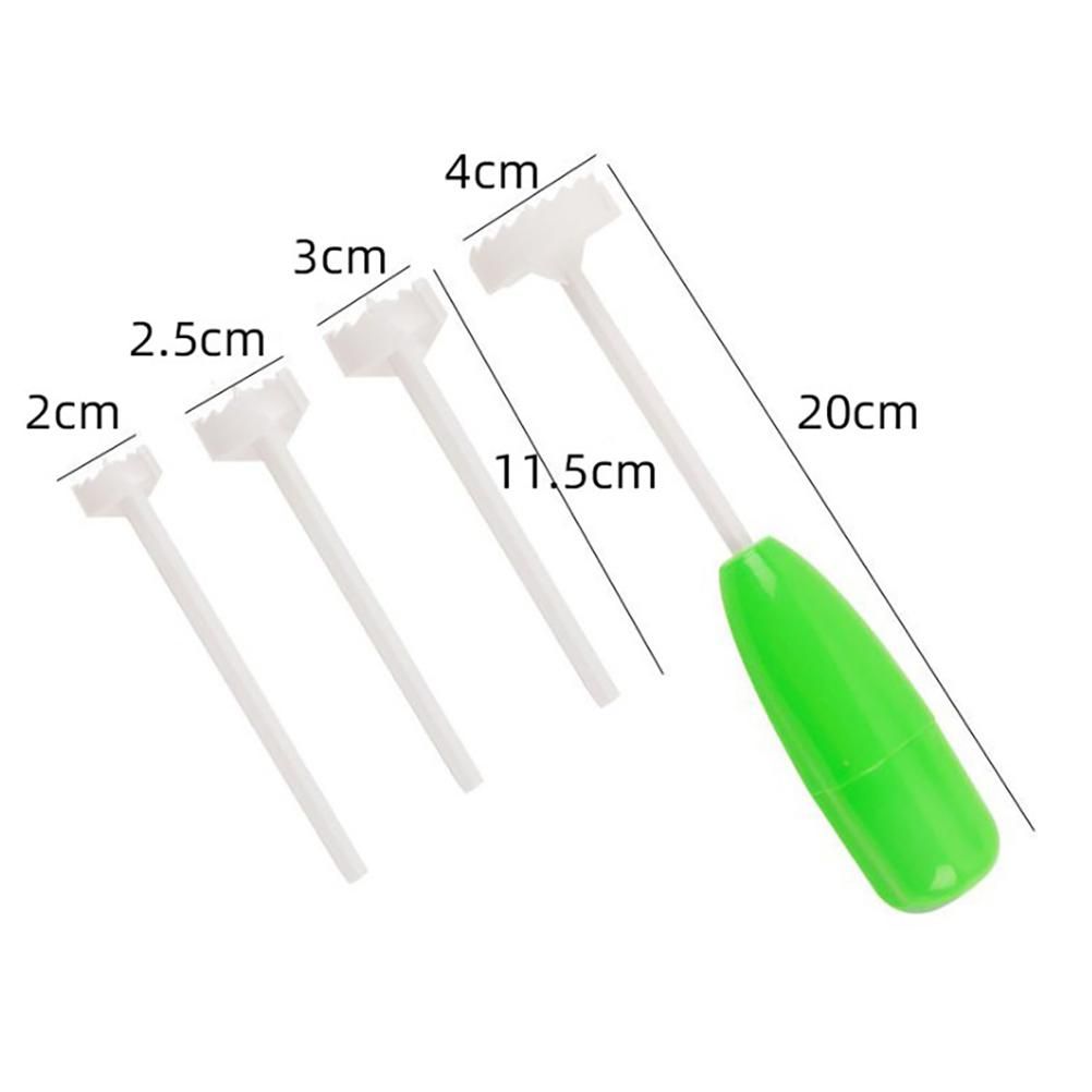 4PCS/Set Veggie Corkscrew Replaceable Vegetable Spiral Cutter Digging Tool with Replaceable Head Kitchen Gadget