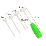 4PCS/Set Veggie Corkscrew Replaceable Vegetable Spiral Cutter Digging Tool with Replaceable Head Kitchen Gadget
