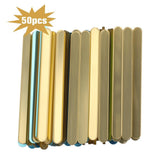 50PCS Acrylic Popsicle Sticks Reusable Cakesicle Sticks Party Favors for DIY Ice Cream Popsicle - Side View