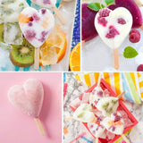 4 Cavities Ice Cream Mold Silicone Popsicle Mold Homemade Heart Shaped Paw Ice Cream Mold for DIY Popsicle Cake Jelly - Low Angle