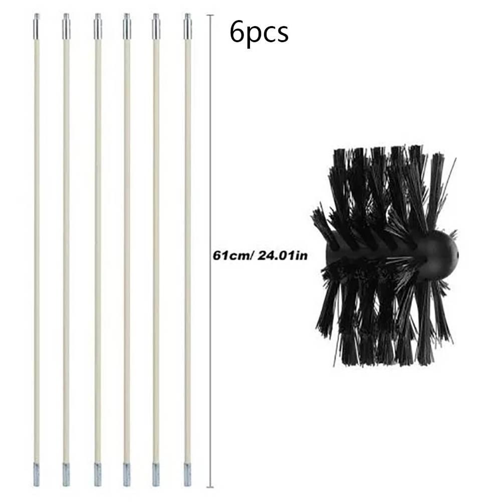 Chimney Cleaning Brush Chimney Sweeping Tool and Rods Kit Duct Clean Kit Cleaning Tool
