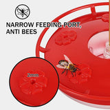 Hummingbird Feeder Bird Feeder Outdoor Hanging Hummingbird Feeders Leak Proof Hummer Bird Feeder - Top-Down View