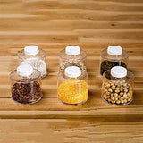 6PCS Spice Storage Boxes Stackable Spice Tower Racks Transparent Seasoning Cans Kitchen Tools