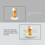 Beer Frother Ultrasonic Beer Foamer Beer Foam Maker for Family Parties Bars