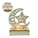 Ramadan Moon Shaped LED Light Muslim Ramadan Decoration Table Lamp for Home Festival Party Decoration