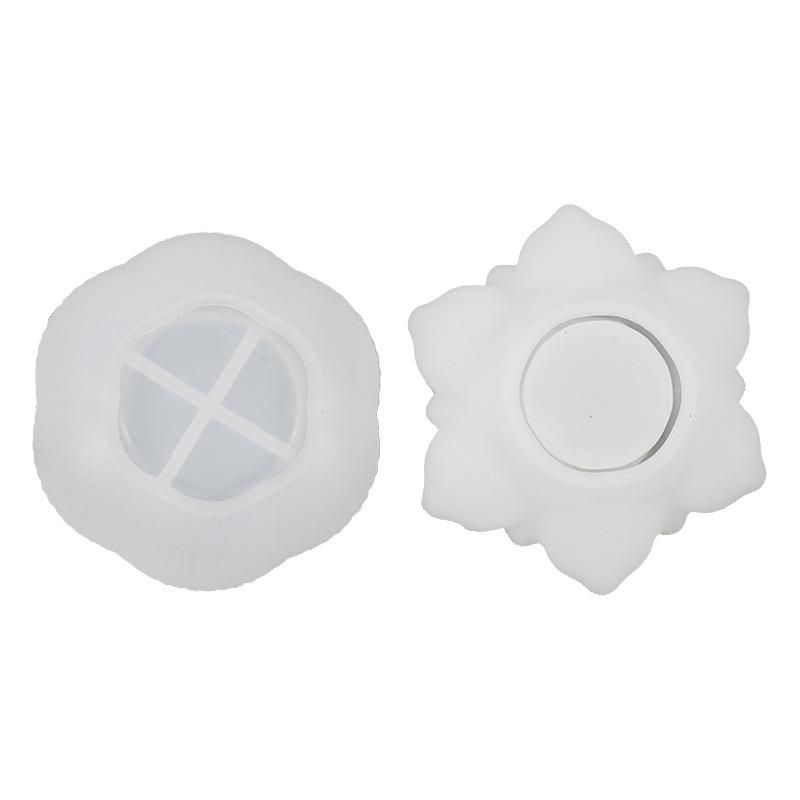 Flower Resin Mold Candle Holder Mold Silicone Mold for DIY Jewelry Box Candy Box Home Table Decor