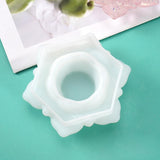 Flower Resin Mold Candle Holder Mold Silicone Mold for DIY Jewelry Box Candy Box Home Table Decor - Low Angle
