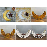 Ramadan Serving Tray with Crescent Moon and Star Food Tray Muslim Islam Mubarak Food Tray for Party Decoration