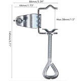 Balcony Umbrella Holder Parasol Table Clamp Patio Beach Umbrella Holder for Parasols 24mm-32mm Diameter
