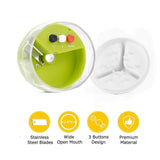 Handheld Spiralizer Vegetable Grater Heavy Duty Veggie Spiral Grater for Salad Carrot Fruit Cucumber Zucchini - Close-Up Angle
