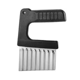 Chips Wave Cutter Stainless Steel Potato Cutter Fruit Vegetable Salad Cutter Tool for Vegetables Potatoes Onions