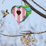 Wood Birds Nest Box DIY Nest Box Bird House Kit Painting Bird House Art Craft for Children