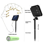Solar Parasol Lighting with Remote Control 104 LED 8 Modes Fairy Lights Umbrella Light for Patio Outdoor and Indoor Decorative Light - Front View