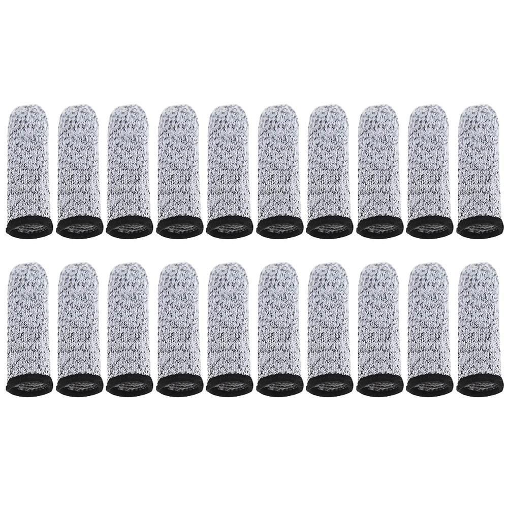 20 Pcs Finger Cots 5 Levels Of Cut Resistant Protective Sleeve Reusable Anti Slip Finger Sleeve for Kitchen Work Sculpture
