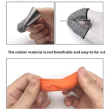 20 Pcs Finger Cots 5 Levels Of Cut Resistant Protective Sleeve Reusable Anti Slip Finger Sleeve for Kitchen Work Sculpture - 45-Degree Angle