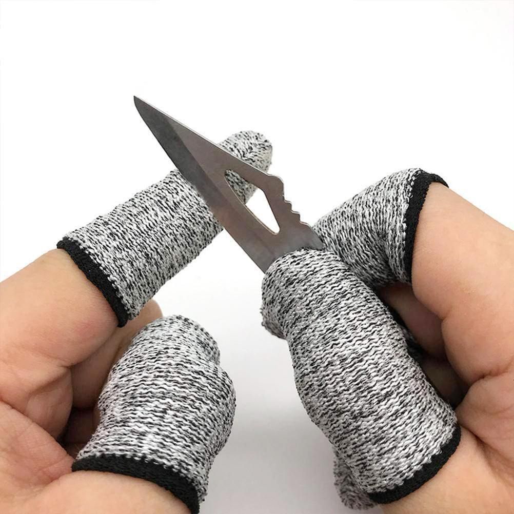 20 Pcs Finger Cots 5 Levels Of Cut Resistant Protective Sleeve Reusable Anti Slip Finger Sleeve for Kitchen Work Sculpture