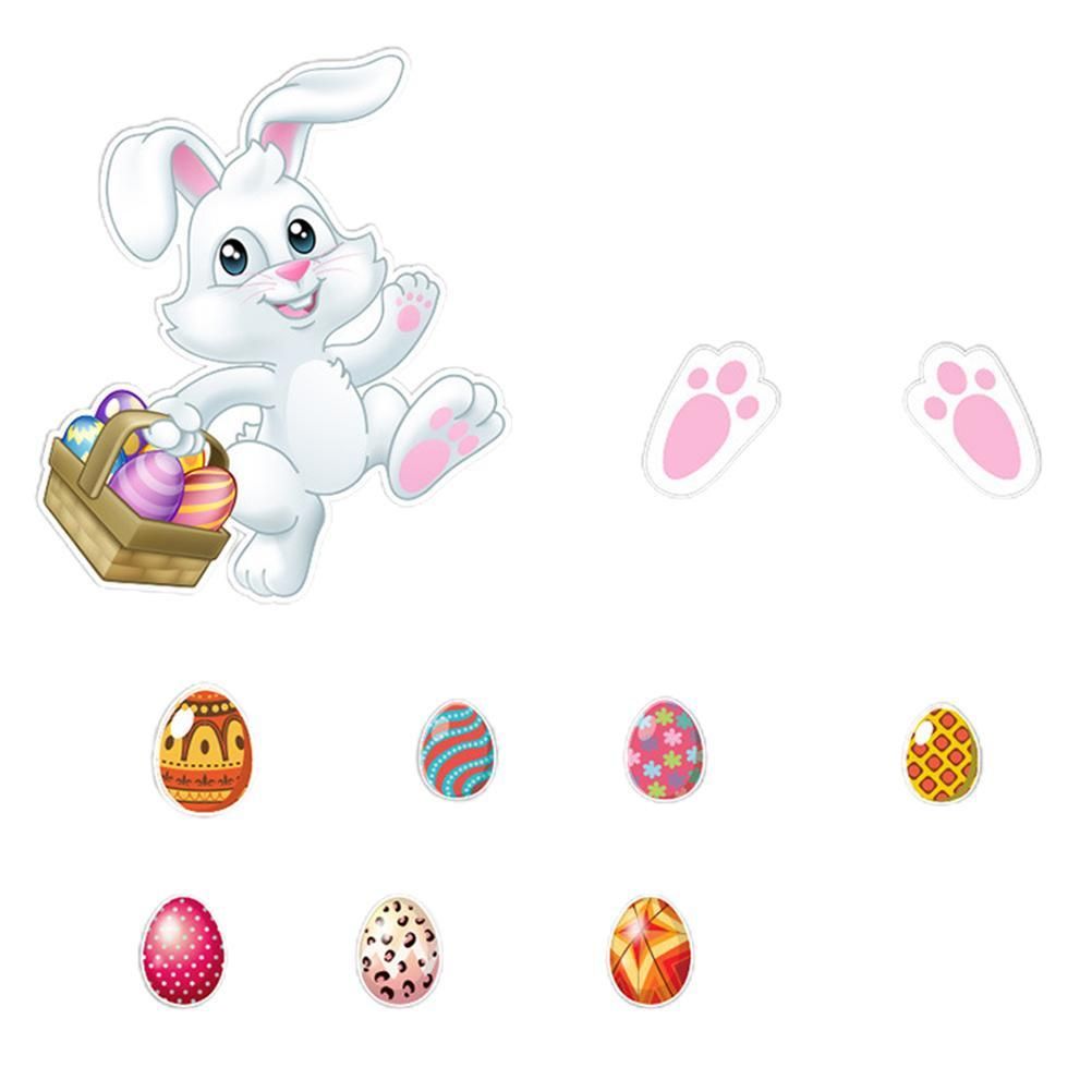 15 Pieces Easter Bunny Refrigerator Magnets Fridge Magnet Sticker Bunny Easter Egg Magnet Sticker Easter Home Kitchen Decoration