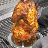 Stainless Steel Vertical Skewer Brazilian Barbecue Grilling Rack Chicken Barbecue Rack - Front View