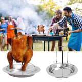 Stainless Steel Vertical Skewer Brazilian Barbecue Grilling Rack Chicken Barbecue Rack