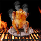 Stainless Steel Vertical Skewer Brazilian Barbecue Grilling Rack Chicken Barbecue Rack
