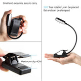 9 LEDs Clip On Book Light USB Rechargeable Reading Light with 3 Adjustable Brightness Levels Long Lasting Lightweight Light