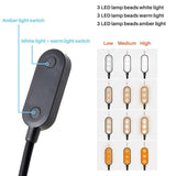 9 LEDs Clip On Book Light USB Rechargeable Reading Light with 3 Adjustable Brightness Levels Long Lasting Lightweight Light - Extra Image