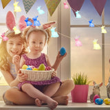 1.5m Easter Rabbit String Light 10 LED Lamp Easter Bunny Decorative Light Easter Decoration Happy Easter Decor - 45-Degree Angle