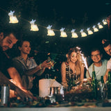 1.5m Easter Rabbit String Light 10 LED Lamp Easter Bunny Decorative Light Easter Decoration Happy Easter Decor - Low Angle