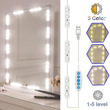LED Mirror Light Dimmable Mirror Lighting with 45 Leds DIY Make Up Light for Dressing Table USB Makeup Mirror Light