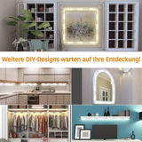 LED Mirror Light Dimmable Mirror Lighting with 45 Leds DIY Make Up Light for Dressing Table USB Makeup Mirror Light - Top-Down View