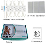LED Mirror Light Dimmable Mirror Lighting with 45 Leds DIY Make Up Light for Dressing Table USB Makeup Mirror Light - Rear View
